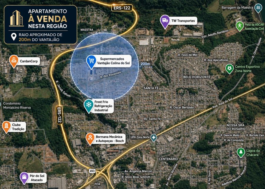 Apartamento - Venda - Santa Fé - Caxias do Sul - RS